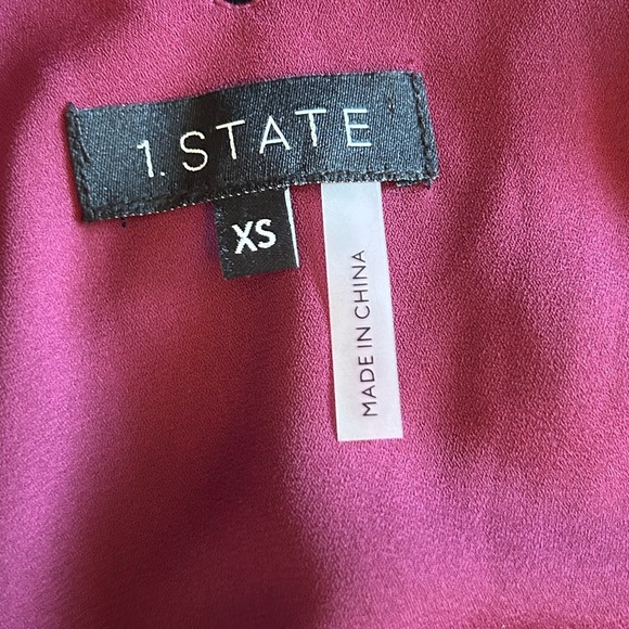 NWT 1. State Woman’s Xs Smocked Waist Snakeskin Print Ruffled V-Neck Dress - Picture 15 of 16